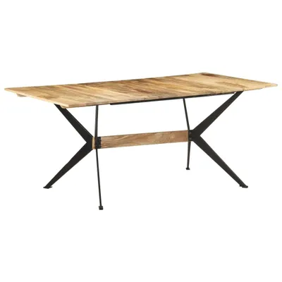 Image de Table à manger 180x90x76 cm Bois de manguier massif