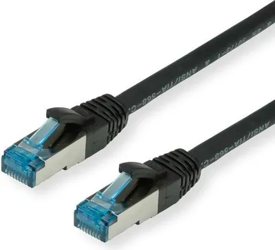 Produktbild von VALUE Patchkabel Cat.6A (Class EA) S/FTP (PiMF), LSOH, schwarz, 5 m