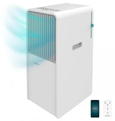 Obrázek produktu pro Cecotec ForceClima 7550, Jednodílná přenosná klimatizace, Chlazení, Zbavování vlhkosti, 7000 BTU/h, 20 l/h, 65 dB, 20 m²