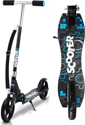 Produktbild von Kinderroller, Tretroller, Cityroller, Kickscooter, Kinderscooter, Klappbar Scooter, Höhenverstellbar, bis 100 kg