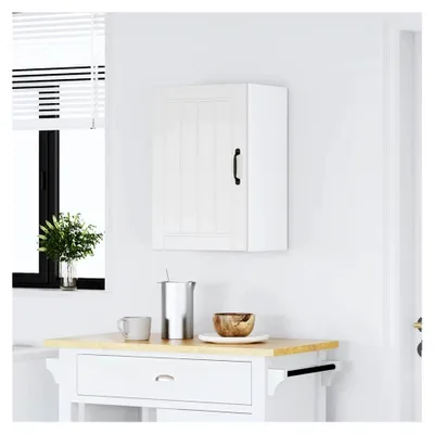 Produktbild von Küchen-Hängeschrank Lucca Weiß Holzwerkstoff, Wandschrank für die Küche, Oberschrank, Küchenschrank