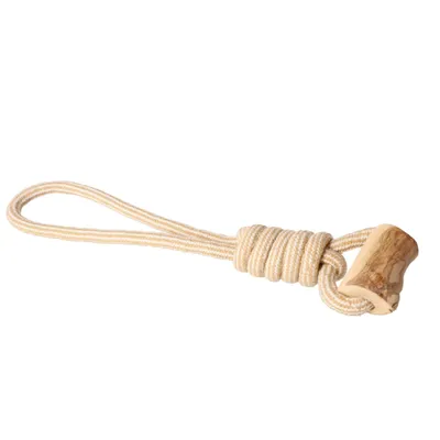 Image de Dingo PSIA-KAWKA LASSO - Jouet à mâcher en bois de caféier - 39 cm - Sausage à mâcher pour chien