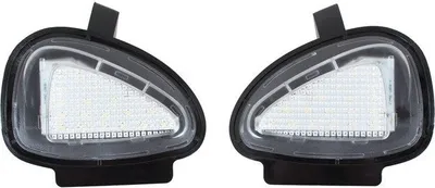 Zdjęcie produktu dla 2x Lusterko oświetlenia zewnętrznego LED 18 SMD do VW Sharan II 7N / Seat Alhambra II