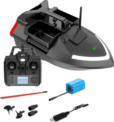 Productafbeelding van Aasboot, GPS-navigatie, dubbel motorsysteem, 12000 mAh