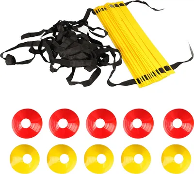 Produktbild von Speed & Agility Trainingsset | Fußball-Leiter mit Hütchen, inkl. Tasche – für Koordination, Schnelligkeit & Ausdauer