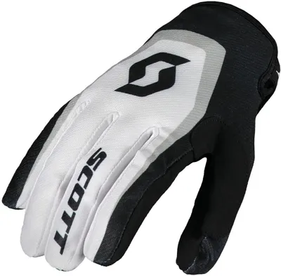 Produktbild von Scott 350 Dirt Motocross Handschuhe Farbe: Schwarz/Weiß, Grösse: M