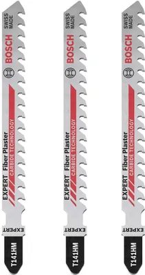Zdjęcie produktu dla Bosch 2 608 900 563, Ostrze wyrzynarki, Płyta pilśniowa cementowo-wiórowa, Plastiku wzmocnionego włóknem szklanym, Płyta gipsowa, Węglik, Stal nierdzewna, Tungsten Carbide Tipped (TCT), 4,3 mm
