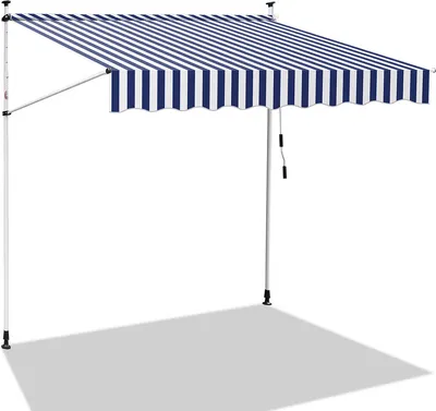 Produktbild von SWANEW Markise Klemmmarkise Einziehbar Sonnenmarkise Sonnenschutz Balkon ohne Bohren 350x120cm