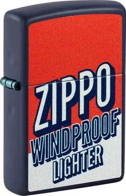 Produktbild von Zippo Benzin-Feuerzeug Navy Blue Zippo Windproof 60007348, unbefüllt