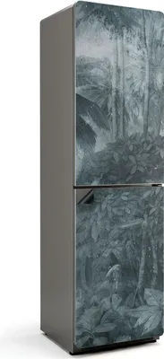Obrázok produktu pre Tropické rastliny v hmle - Magnetický kryt na chladničku - Magnetická fólia do kuchyne - Magnetická dekorácia na chladničku - Samolepiaca magnetická tabuľa - Magnetická fólia na dvere chladničky - 60x205 cm