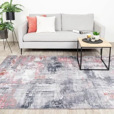 Image de Volero - Tapis moderne - Strength Rouge/Rose - 300x400 cm