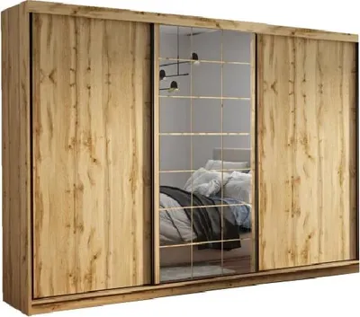 Produktbild von Dreitüriger Kleiderschrank 250/62 TERIA - Wotan Eiche