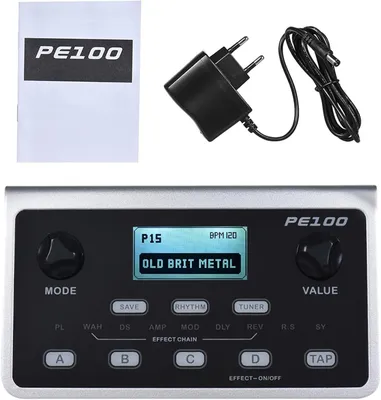 Image de Pédale de guitare multi-effets avec 39 effets et 40 rythmes de batterie