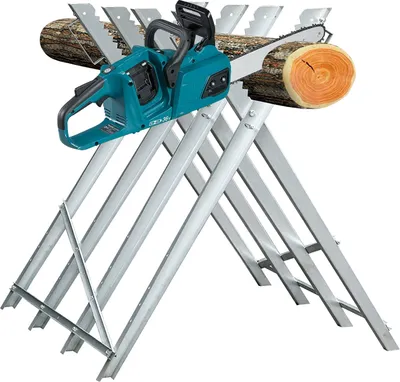 Produktbild von EINFEBEN Saegebock 81x80x80 cm 150kg Belastbarkeit Holzsaegebock Verzinkt Saegegestell Zusammenfaltbar Kettensaegebock Holzbock für Kettensaegen oder Handsaegen Metallsaegeboegen