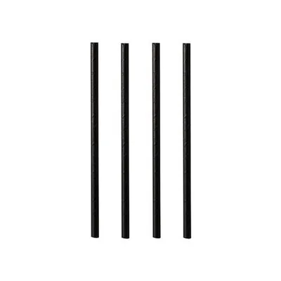 Produktbild von Papstar Cocktail Papierstrohhalme "pure" Ø 7 mm · 10 cm schwarz 8 x 500 Stück