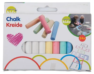 Image de Craies De Couleurs Et Blanches, 24 Pcs