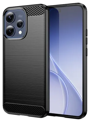 Zdjęcie produktu dla Techsuit - Carbon Silicone etui do Oppo Reno15 - czarne