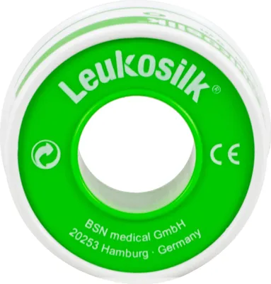 Produktbild von BSN medical Leukosilk, 500 x 2,5 cm, Rechteckig, Grün, Weiß, CE, 1 Stück(e)