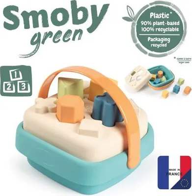 Produktbild von Smoby Green FormensteckspielKorb aus Biokunststof
