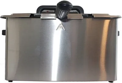 Produktbild von Zurrichberg Doppelfritteuse - 5 Liter - 2000W - Bis zu 190°C - Kaltzone - Edelstahl