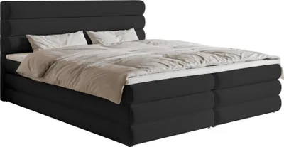 Produktbild von Selsey ALEGRE - Boxspringbett mit Bettkasten, Schwarz, 180x200 cm