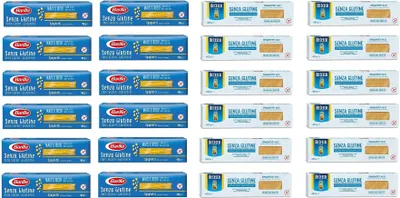 Produktbild von TESTPAKET Gluten Free Senza Glutine De Cecco Barilla Spaghetti Glutenfrei italienische pasta ( 24 x 400g )