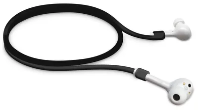 Produktbild von kwmobile Halteband kompatibel mit Huawei FreeBuds Headphones - Kopfhörer Halter Band Strap in Schwarz