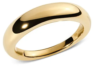 Produktbild von Minimalistischer Ring aus vergoldetem Stahl Flow DW00402039