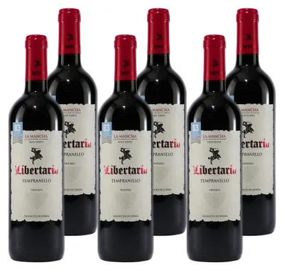 Produktbild von La Mancha Libertario Tempranillo -trocken- (6 x 0,75L)