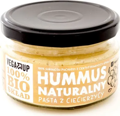 Zdjęcie produktu dla HUMMUS NATURALNY190 g - VEGA UP