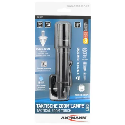 Obrázek produktu pro Ansmann M200F, Ruční svítilna, Černá, Hliník, 1 m, IP54, 1 lamp
