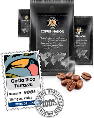 Produktbild von Kaffee COSTA RICA TARRAZZU von Coffee-Nation, 500g Bohnen