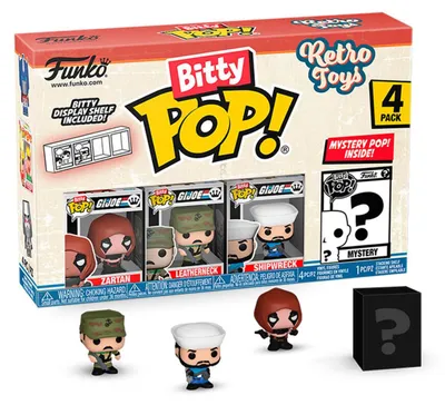 Productafbeelding van Retro Speelgoed Bitty POP! Vinyl Figuurtjes, 4-delige set, GI Joe, 2,5 cm