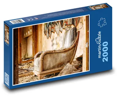 Obrázok produktu pre Puzzle 2000 Staré opustené kreslo - martinpuzzle