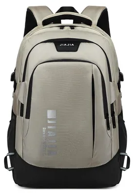 Immagine prodotto di Zaino per ragazzi e adolescenti, colore kaki, con scomparto per laptop da 15,6" e tracolla da trolley