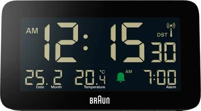 Produktbild von Braun BC10B-DCF Funkwecker Uhr Unisex  Datum Alarm schwarz