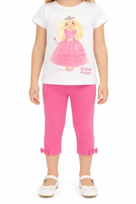 Produktbild von 81841 Disney Style Princess T-Shirt für Mädchen – Weiß, Gr. 104 – Märchenhaftes T-Shirt mit Prinzessinnen-Motiv für kleine Traumtänzerinnen