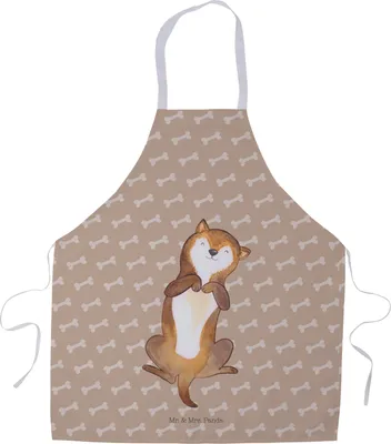 Produktbild von Mr. & Mrs. Panda Kochschürze Hund Streicheln - Hundeglück - Geschenk, Küchenzubehör, Hundespruch, Süß, Kraulen, Latzschürze, Sprüche, Kellner Schürze, Grillschürze, Hunde