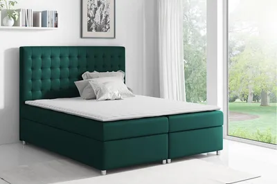 Produktbild von MIRJAN24 Boxspringbett Asti, Ehebett mit zwei Bettkästen für die Bettwäsche, Schlafzimmer (Farbe: Manila 37, Größe: 120 x 200 cm)