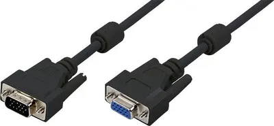 Imagen del producto de LOGON, cable VGA de 15 metros, conector VGA (D-Sub), blanco, conector macho/hembra