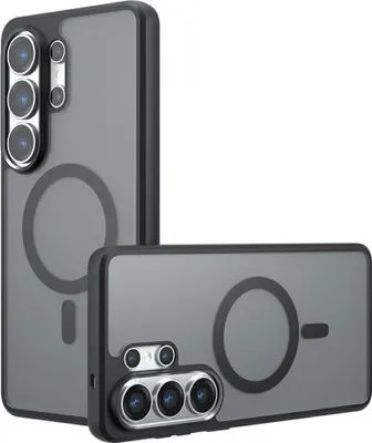 Produktbild von Samsung Galaxy S26 Ultra Hülle - Coverup Mattes Transparentes Back Cover mit Kameraschutz - MagSafe Compatible - Schwarz