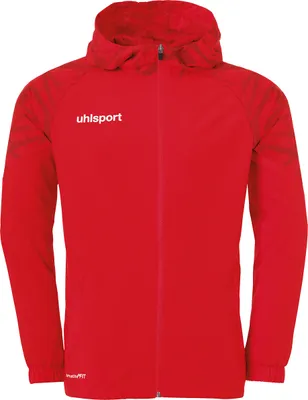 Produktbild von uhlsport Kapuzenjacke GOAL 25 EVO WOVEN HOOD JACKET Children 1002217_02 rot/weiß 164
