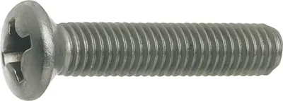 Produktbild von Beschlagsbefestigungsschrauben M5x80mm Linsenkopf, Messing vernickelt schwarz