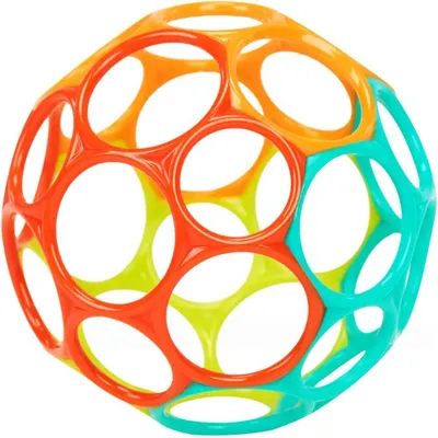 Produktbild von Bright Starts 12288 Oball Classic™ Easy-Grasp Toy - Orange/Teal
