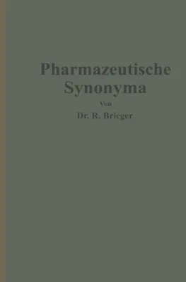 Produktbild von Pharmazeutische Synonyma