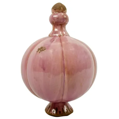 Produktbild von Große Gartenkugel aus Keramik rosa Rosenkugel Gartendeko Gartenkeramik