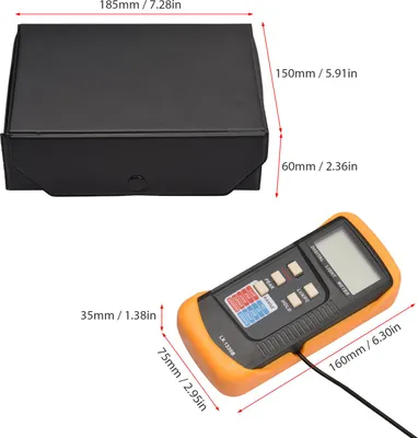 Image de Luxmètre numérique, plage manuelle de 200 à 200 000 lux, photomètre LCD, luxmètre portable avec mesure de l'intensité maximale