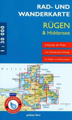 Immagine prodotto di Set di mappe ciclistiche ed escursionistiche di Rügen e Hiddensee