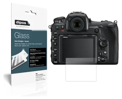 Produktbild von 2x Schutzfolie für Nikon D500 matt - Anti-Shock 9H Folie dipos Glass Kunststoffglas
