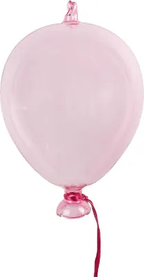 Produktbild von Clayre & Eef 6GL4436 Hängender rosa Deko-Ballon Ø 7x14 cm